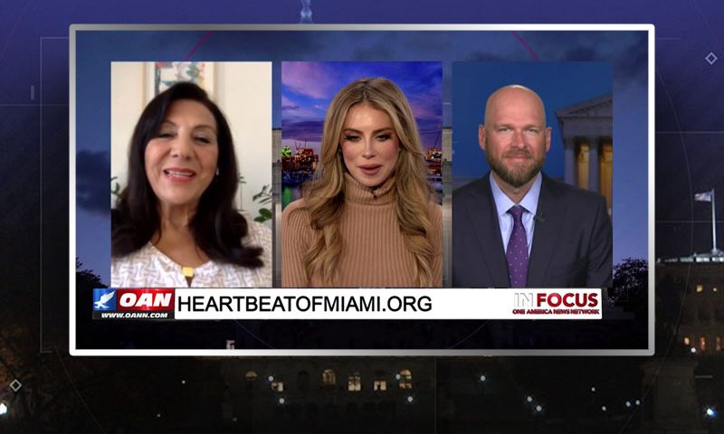 Video still from Jeremy Dys and Martha Avila's interview with In Focus on One America News Network