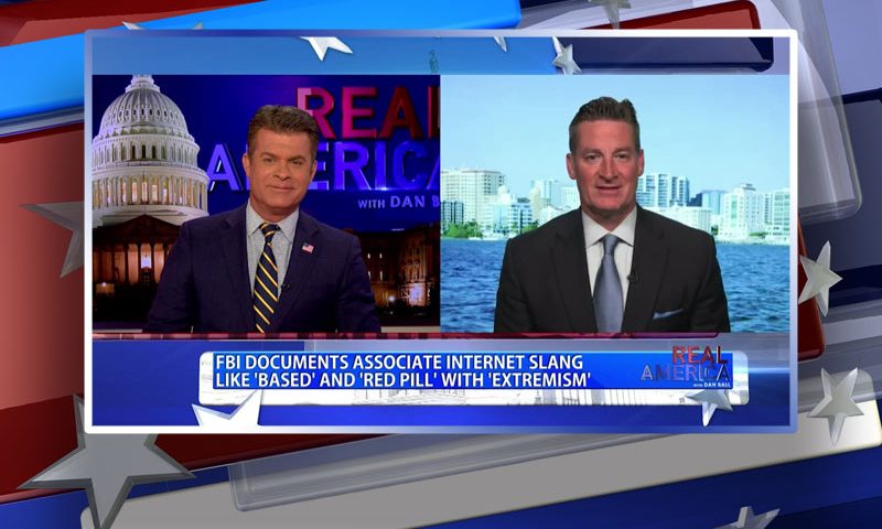 Video still from Rep. Greg Steube's interview with Real America on One America News Network