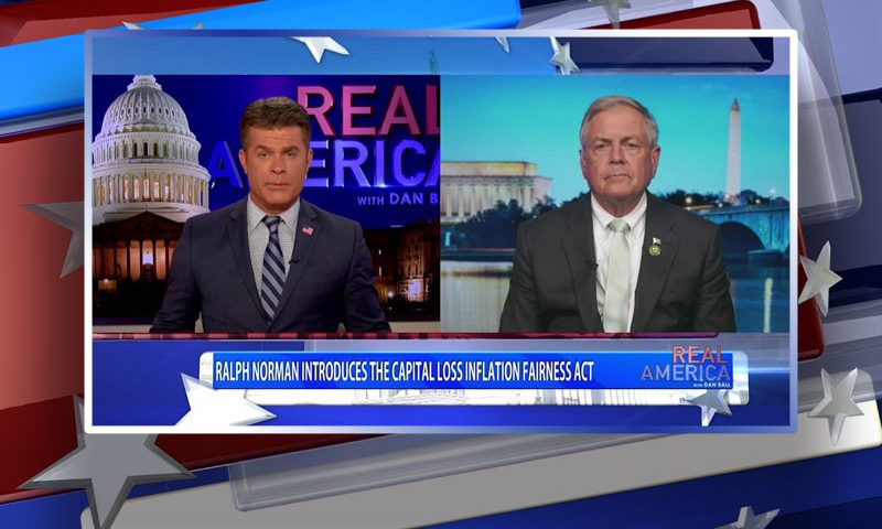 Video still from Rep. Ralph Norman's interview with Real America on One America News Network