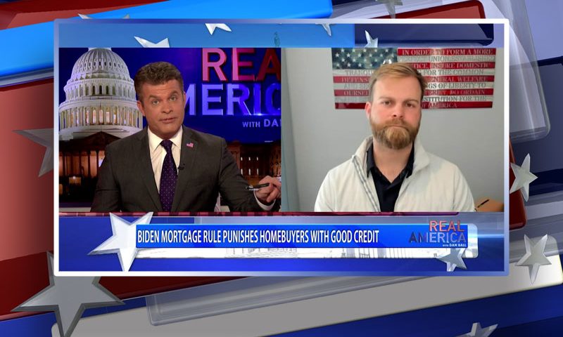 Video still from Michael Seifert's interview with Real America on One America News Network