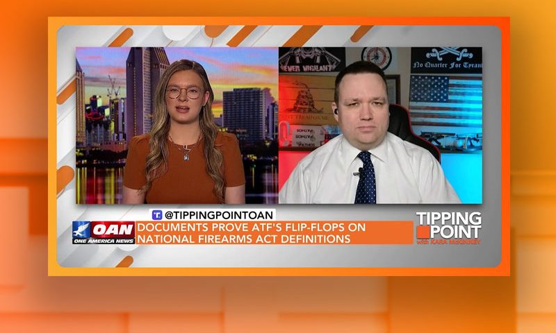 Video still from John Crump's interview with Tipping Point on One America News Network