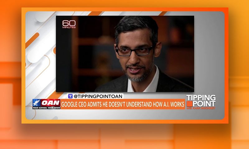 Video still from James Poulos' interview with Tipping Point on One America News Network