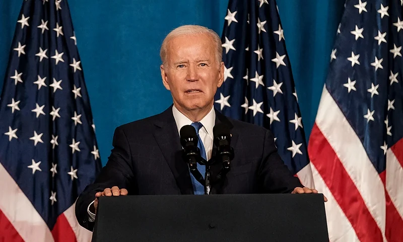 WASHINGTON, DC - NOVEMBER 02: U.S. President Joe Biden delivers remarks on preserving and protecting Democracy at Union Station on November 2, 2022 in Washington, DC. Biden addressed the threat of election deniers and those who seek to undermine faith in voting in the upcoming midterm elections. (Photo by Michael A. McCoy/Getty Images)