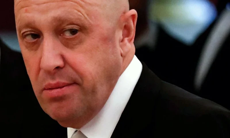 This picture taken on July 4, 2017 shows Russian businessman Yevgeny Prigozhin prior to a meeting with business leaders held by Russian and Chinese presidents at the Kremlin in Moscow. (Photo by Sergei ILNITSKY / POOL / AFP) (Photo by SERGEI ILNITSKY/POOL/AFP via Getty Images)
