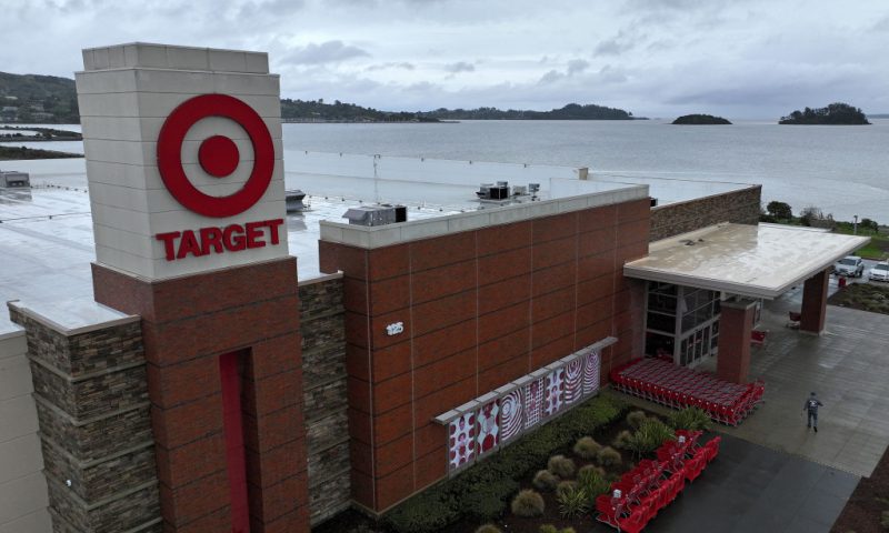 SAN RAFAEL, CALIFORNIA - FEBRUARY 28: In an aerial view, a customer walks into a Target store on February 28, 2023 in San Rafael, California. Target reported fourth quarter earnings that beat analyst expectations with revenue of $31.40 billion compared to $30.46 billion expected by analysts. (Photo by Justin Sullivan/Getty Images)