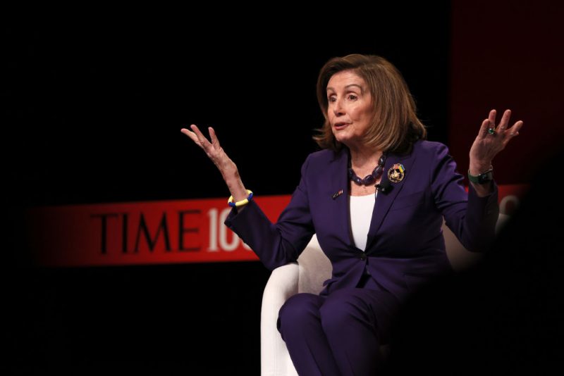 Nancy Pelosi speaks onstage at the 2023 TIME100 Summit at Jazz at Lincoln Center on April 25, 2023 in New York City. (Photo by Jemal Countess/Getty Images for TIME)