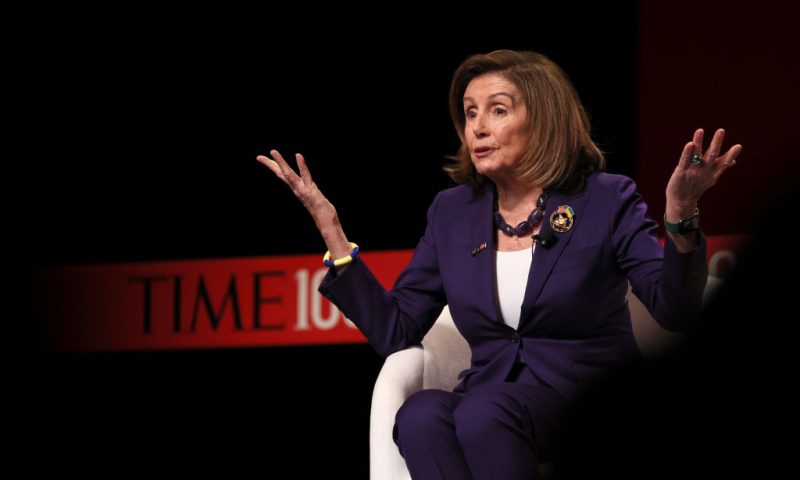 Nancy Pelosi speaks onstage at the 2023 TIME100 Summit at Jazz at Lincoln Center on April 25, 2023 in New York City. (Photo by Jemal Countess/Getty Images for TIME)