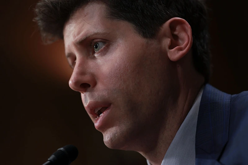 Samuel Altman, CEO of OpenAI, testifies before the Senate Judiciary Subcommittee on Privacy, Technology, and the Law May 16, 2023 in Washington, DC. The committee held an oversight hearing to examine A.I., focusing on rules for artificial intelligence. (Photo by Win McNamee/Getty Images)