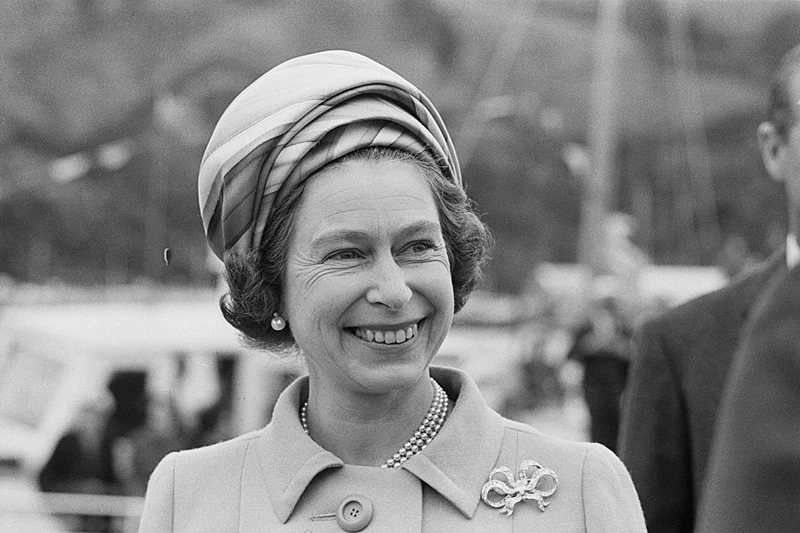 Queen Elizabeth II during a visit to New Zealand, March 1970. (Photo by William Lovelace/Daily Express/Getty Images)