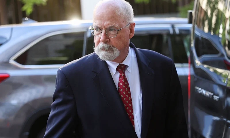 FILE - This 2018 portrait released by the U.S. Department of Justice shows Connecticut's U.S. Attorney John Durham. REUTERS/Julia Nikhinson