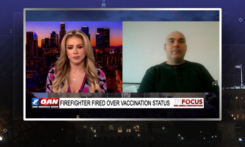 Video still from Matt Mammone's interview with In Focus on One America News Network