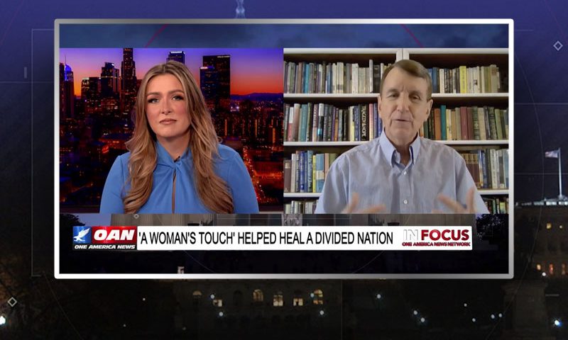 Video still from Scott Powell's interview with In Focus on One America News Network