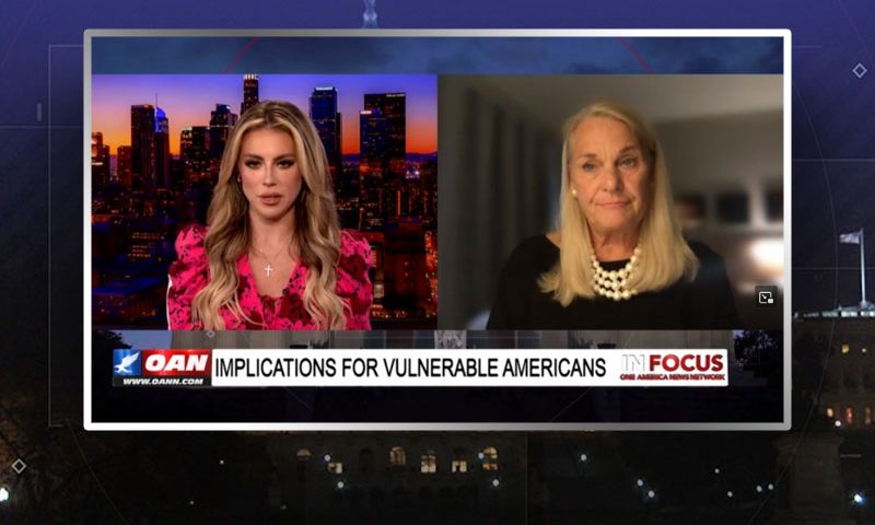 Video still from Ann Marie Buerkle's interview with In Focus on One America News Network