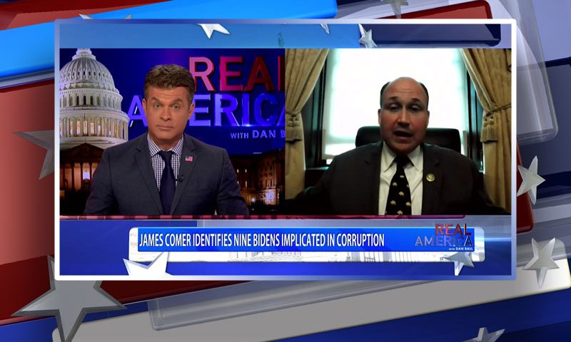 Video still from Rep. Nick Langworthy's interview with Real America on One America News Network