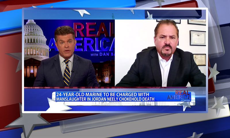 Video still from David Wohl's interview with Real America on One America News Network