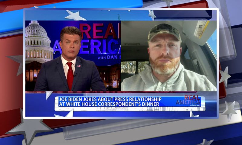 Video still from Rogan O'Handley's interview with Real America on One America News Network