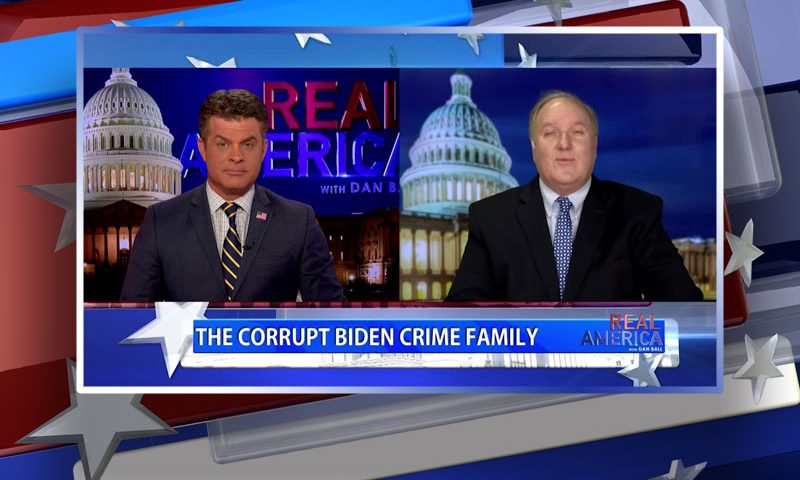 Video still from John Solomon's interview with Real America on One America News Network