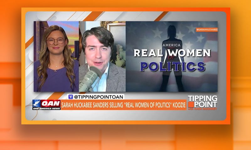 Video still from Patrick Casey's interview with Tipping Point on One America News Network