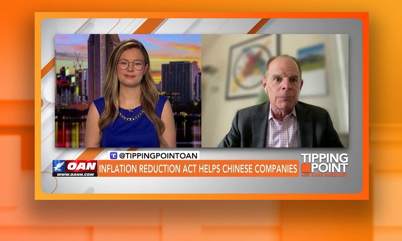 Video still from Jeff Ferry's interview with Tipping Point on One America News Network