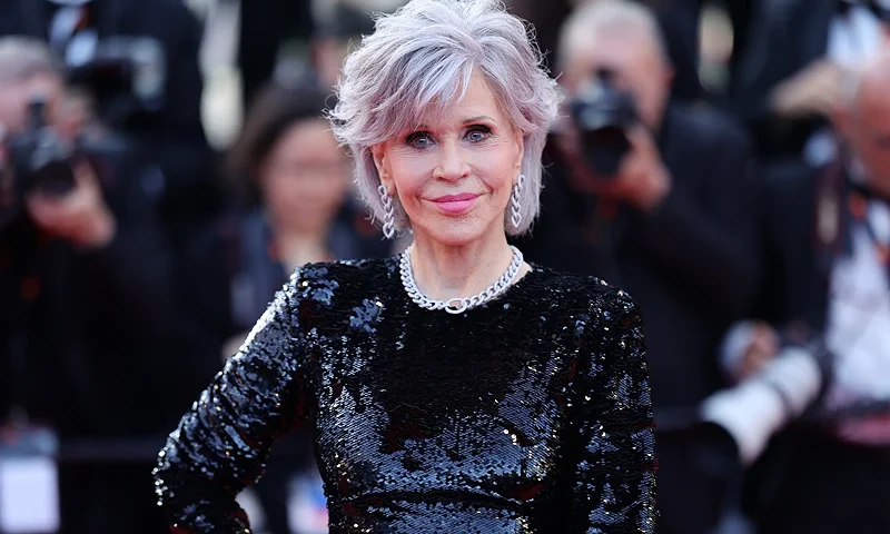 CANNES, FRANCE - MAY 27: Jane Fonda attends the "Elemental" screening and closing ceremony red carpet during the 76th annual Cannes film festival at Palais des Festivals on May 27, 2023 in Cannes, France. (Photo by Andreas Rentz/Getty Images)