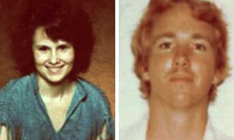 Murder victim victim Cynthia Ruth Wood (left) and accused killer Donald Michael Santini (Image: Hillsborough Sheriff's Department)