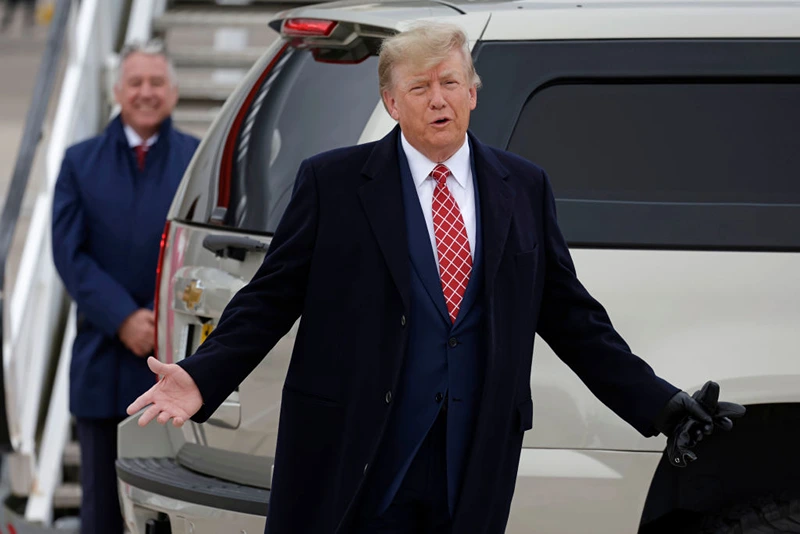 Former U.S. President Donald Trump is visiting Scotland as he faces legal actions in the United States. (Photo by Jeff J Mitchell/Getty Images)

