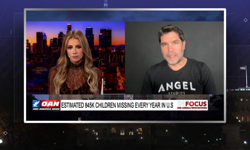 Video still from Eduardo Verastegui's interview with In Focus on One America News Network