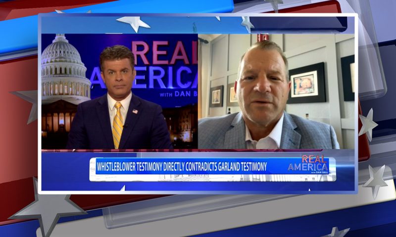 Video still from Troy Nehls' interview with Real America on One America News Network