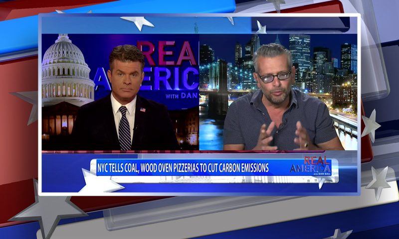 Video still from Scott LoBaido's interview with Real America on One America News Network