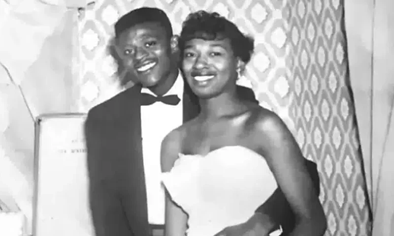 Pictured: Sidney and Thelma Cooper, who were married on May 19, 1953, in San Diego. Cooper died in 2001 at the age of 71. Photo via The Cooper Family/AP News