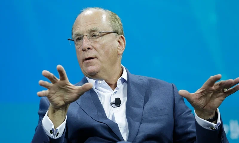 NEW YORK, NEW YORK - NOVEMBER 30: Larry Fink on stage at the 2022 New York Times DealBook on November 30, 2022 in New York City. (Photo by Thos Robinson/Getty Images for The New York Times)