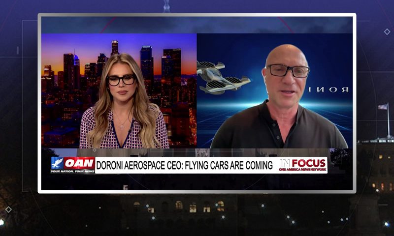 Video still from Doron Merdinger's interview with In Focus on One America News Network
