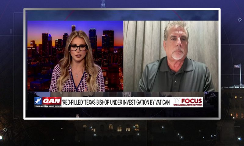 Video still from Pastor Tom Hughes' interview with In Focus on One America News Network