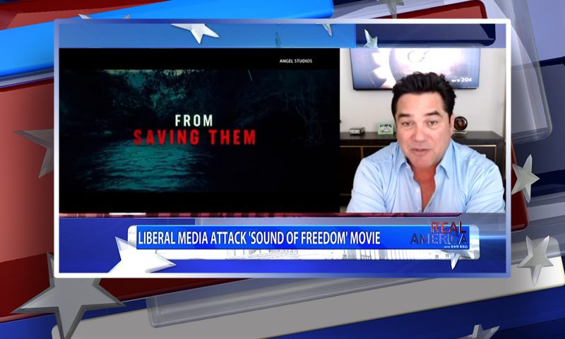 Video still from Dean Cain's interview with Real America on One America News Network