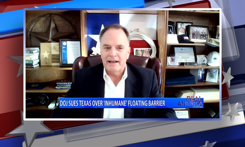 Video still from Rep. Steve Toth's interview with Real America on One America News Network