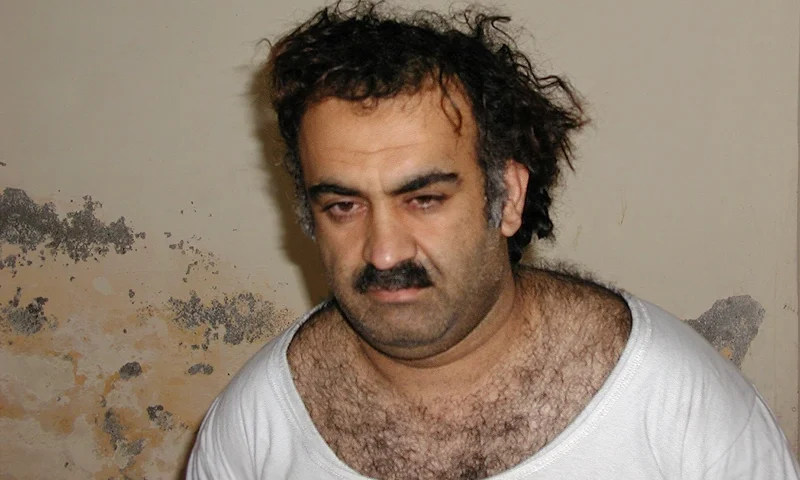 Sept 11 Defendants FILE - This Saturday March 1, 2003, photo obtained by The Associated Press shows Khalid Shaikh Mohammad, the alleged Sept. 11 mastermind, shortly after his capture during a raid in Pakistan. The suspected architect of the Sept. 11, 2001, attacks and his fellow defendants may never face the death penalty under plea agreements now under consideration to bring an end to their more than decadelong prosecution, the Pentagon and FBI have advised families of some of the thousands killed. (AP Photo)