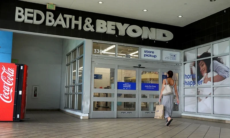 MIAMI, FLORIDA - APRIL 24: A customer enters a Bed Bath & Beyond store on April 24, 2023 in Miami, Florida. Bed Bath & Beyond announced that it filed for Chapter 11 bankruptcy protection and plans to wind down its business and sell off assets while hoping to find a buyer. (Photo by Joe Raedle/Getty Images)