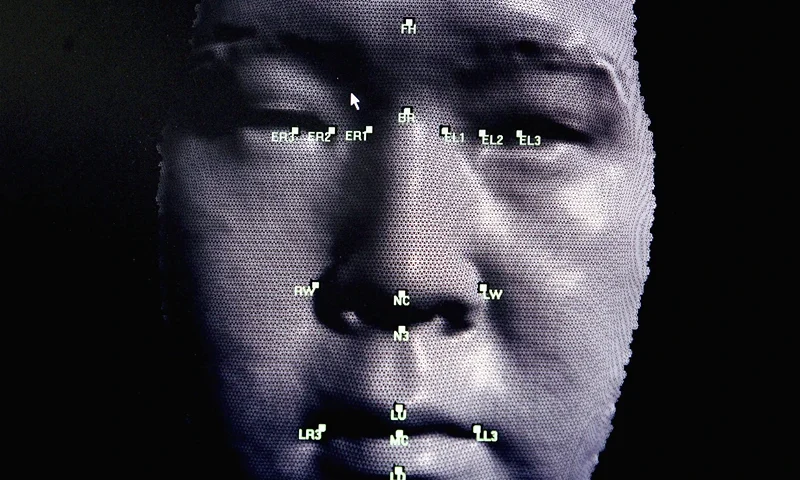 Biometric Hardware Firms Display Security Solutions LONDON - OCTOBER 14: A 3D facial recognition program is demonstrated during the Biometrics 2004 exhibition and conference October 14, 2004 in London. The conference will examine the role of new technology such as facial recognition and retinal scans to determine identity to improve security. (Photo by Ian Waldie/Getty Images) *** Local Caption ***