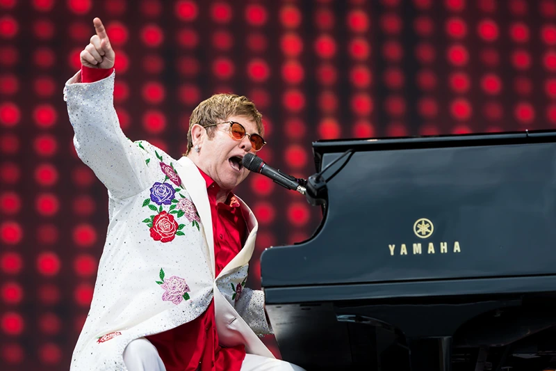 Elton John Performs at the Twickenham Stoop
LONDON, ENGLAND - JUNE 03: Elton John performs live at Twickenham Stoop on June 3, 2017 in London, England. (Photo by Ian Gavan/Getty Images for Harlequins)