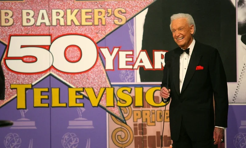 LOS ANGELES - APRIL 17: Host Bob Barker speaks during the tapeing of a final primetime special of "The Price Is Right" at CBS Television City on April 17, 2007 in Los Angeles, California. (Photo by Frederick M. Brown/Getty Images)