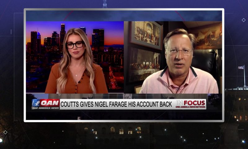 Video still from Dr. Dave Brat's interview with In Focus on One America News Network