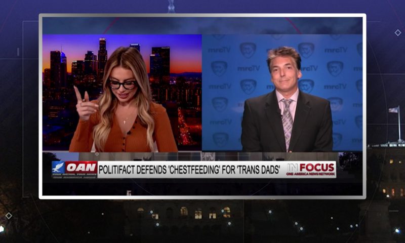 Video still from Eric Scheiner's interview with In Focus on One America News Network