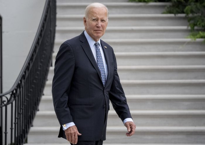 President Joe Biden walks out of the White House to board Marine One on the South Lawn in Washington, Sunday, Sept. 17, 2023, for a short trip to Andrews Air Force Base, Md., and then on to New York for the United Nations General Assembly. (AP Photo/Andrew Harnik)