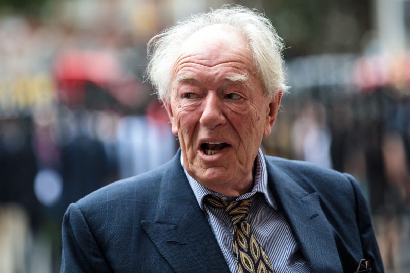 LONDON, ENGLAND - SEPTEMBER 11: British actor Sir Michael Gambon arrives at Westminster Abbey for a memorial service for theatre great Sir Peter Hall OBE on September 11, 2018 in London, England. Sir Peter Hall was the former director of the National Theatre and founder of the Royal Shakespeare Company. He died on September 11, 2017 aged 86. (Photo by Jack Taylor/Getty Images)