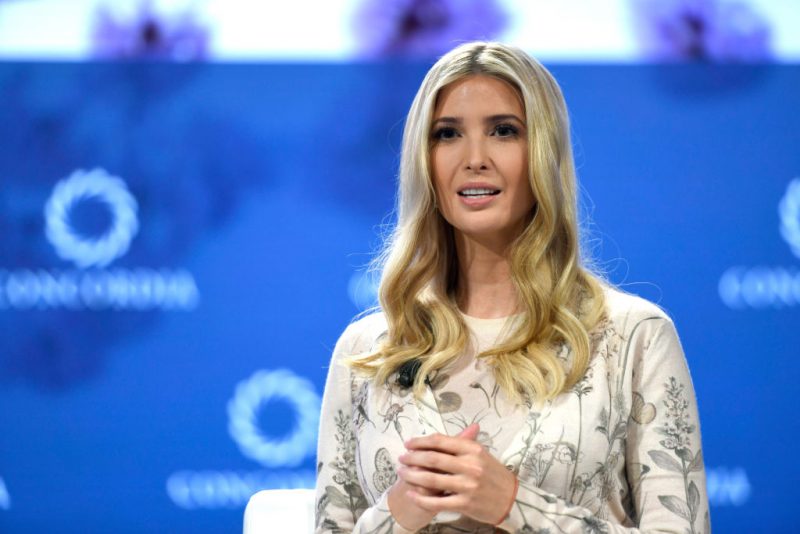 NEW YORK, NY - SEPTEMBER 24: Advisor to the President Ivanka Trump speaks onstage during the 2018 Concordia Annual Summit - Day 1 at Grand Hyatt New York on September 24, 2018 in New York City. (Photo by Riccardo Savi/Getty Images for Concordia Summit)