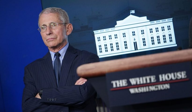 Director of the National Institute of Allergy and Infectious Diseases Anthony Fauci looks on during the daily briefing on the novel coronavirus, COVID-19, in the Brady Briefing Room at the White House on April 1, 2020, in Washington, DC. (Photo by Mandel NGAN / AFP) (Photo by MANDEL NGAN/AFP via Getty Images)