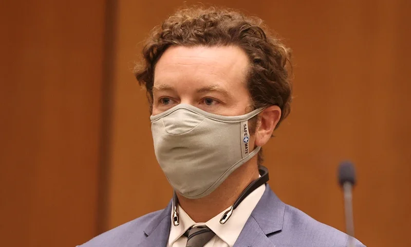 US-RAPE-MASTERSON-COURT Actor Danny Masterson is arraigned on three rape charges in separate incidents in 2001 and 2003, at Los Angeles Superior Court, Los Angeles, California, September 18, 2020. - The 44-year-old actor known for appearing on "That '70s Show" and "The Ranch" was ordered on September 18, 2020 to return to court October 19 for arraignment. (Photo by LUCY NICHOLSON / POOL / AFP) (Photo by LUCY NICHOLSON/POOL/AFP via Getty Images)