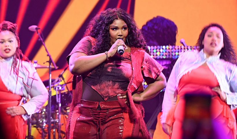 NEW YORK, NEW YORK - MAY 17: Lizzo performs onstage during the YouTube Brandcast 2022 at Imperial Theatre on May 17, 2022 in New York City. (Photo by Noam Galai/Getty Images for Youtube)