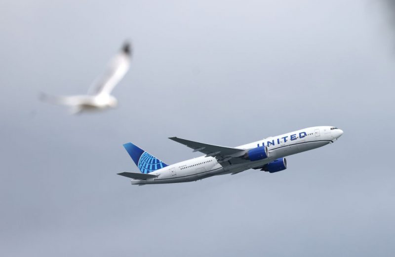 SAN FRANCISCO, CALIFORNIA - MARCH 13: A United Airlines plane takes off from San Francisco International Airport on March 13, 2023 in San Francisco, California. United Airlines stock fell on Monday afternoon after the airline unexpectedly forecast a first quarter loss due to higher operating costs and weaker than anticipated pricing power. (Photo by Justin Sullivan/Getty Images)