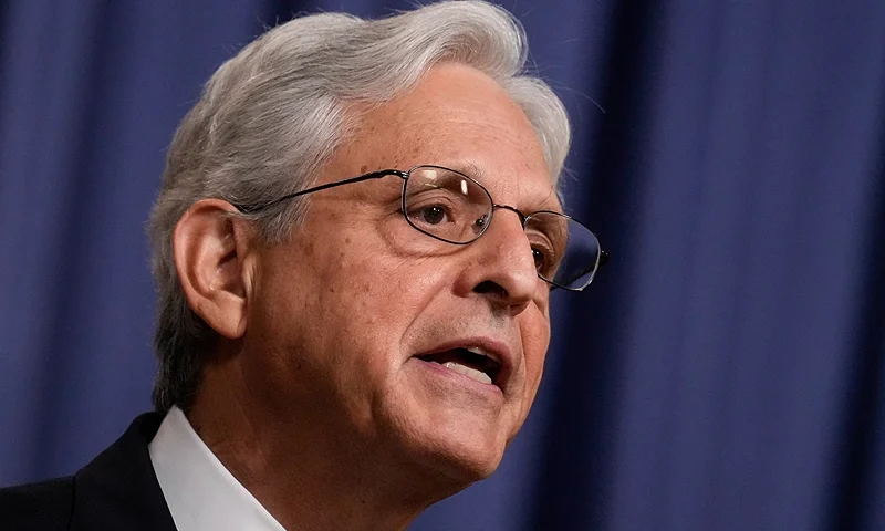 WASHINGTON, DC - AUGUST 11: U.S. Attorney General Merrick Garland delivers a statement at the U.S. Department of Justice August 11, 2023 in Washington, DC. Garland announced that U.S. Attorney David Weiss will be appointed special counsel in the ongoing probe of Hunter Biden, the son of U.S. President Joe Biden. (Photo by Drew Angerer/Getty Images)